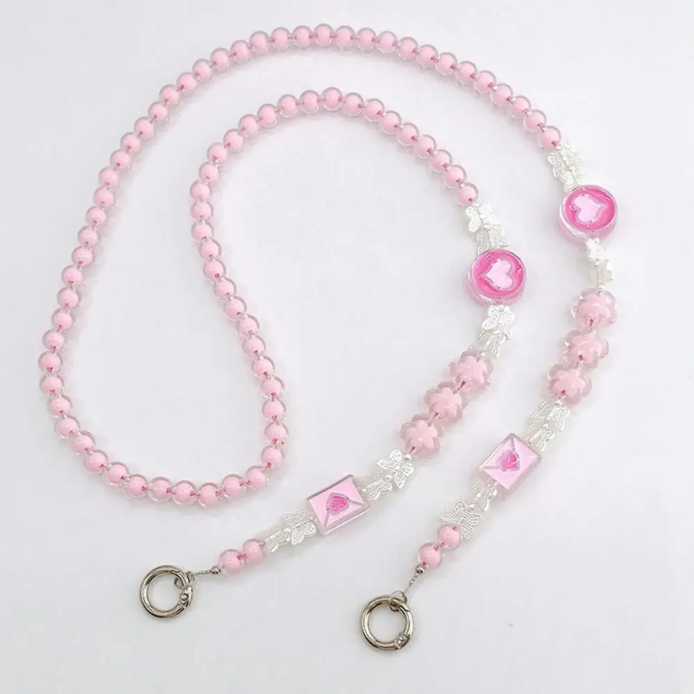 

Подвесная веревка с бусинами, ремешок для телефона через плечо, бант, очаровательный ремешок для мобильного телефона, длинный медведь, шейные ремни для телефона, ремешок с нашивкой