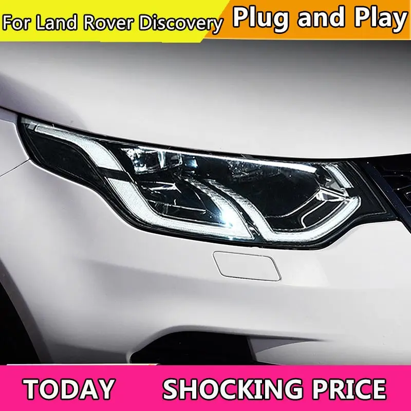 

Автомобильные светодиодные фонари для Land Rover Discovery Sport 2016-2019, светодиодные фонари для проектора, дневные ходовые огни, автомобильные аксессуары