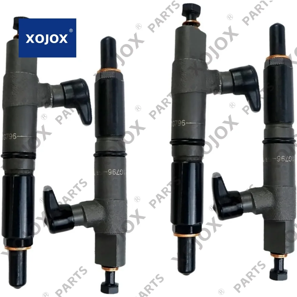

XOJOX 6685512 Fuel Injector 4-Pack Fits for Kubota V2203 V2403 Engine Bobcat S130 S150 S160 S175 S185 S510 T140 Skid Steer Loade