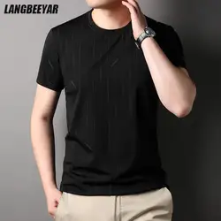 Top Quality New Summer Brand Tops Trendy Fashion Designer Street Tshirt For Men Plain Short Sleeve Casual Clothes Men