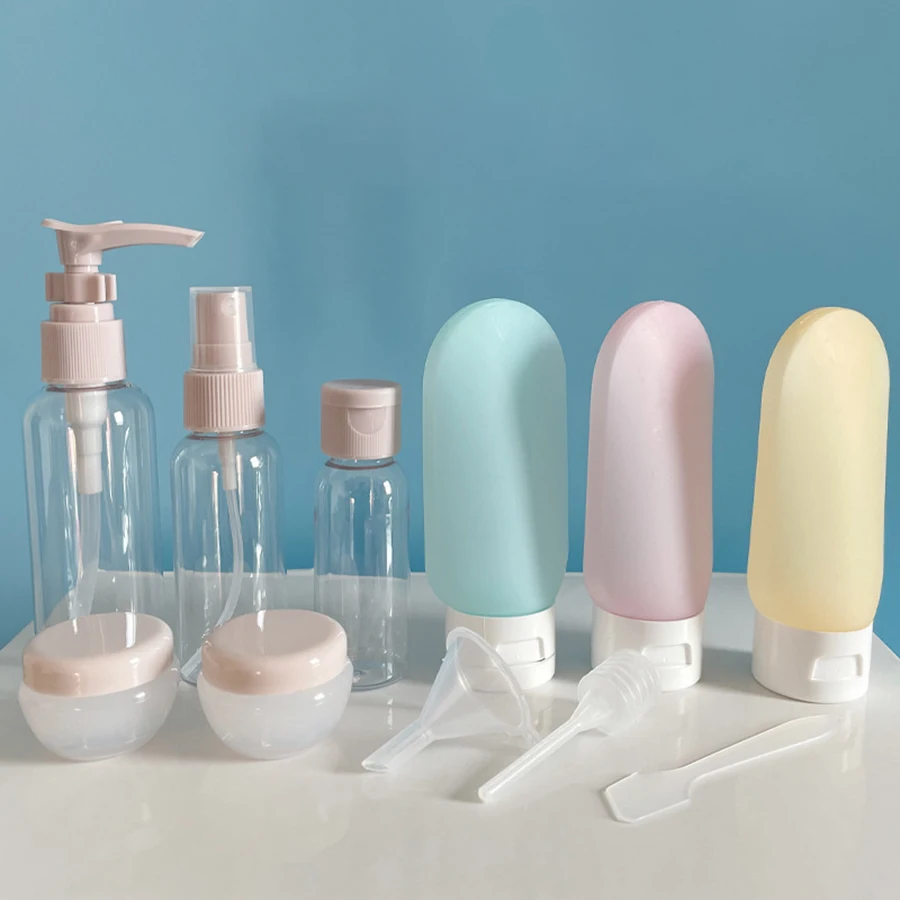 11pcs travel bottle sets, with storage bags, fine fog spray bottles, extrusion tubes image 6