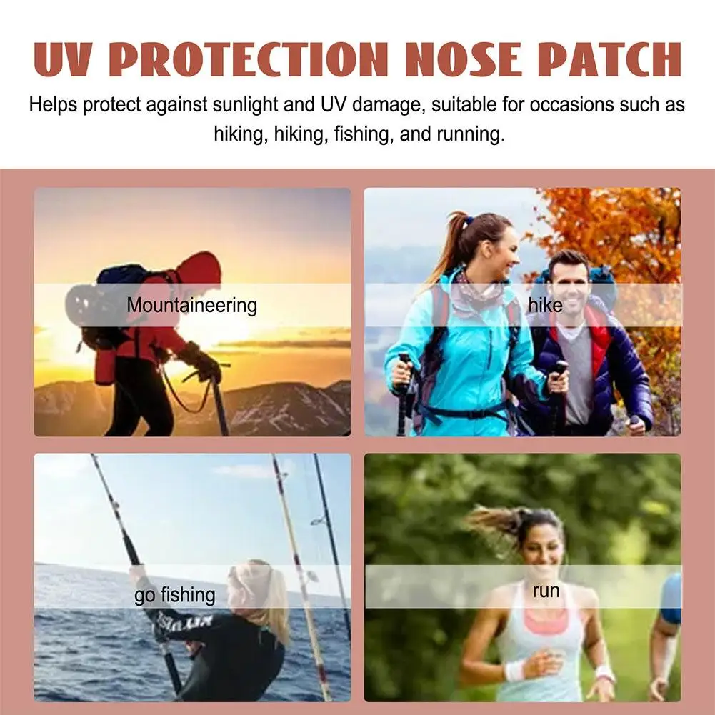 24 قطعة من رقعة الأنف الواقية من الشمس للصيف في الهواء الطلق قابلة للتنفس، رقعة حماية من الشمس من الأشعة فوق البنفسجية، قناع الأنف للعناية بالبشرة كوريا