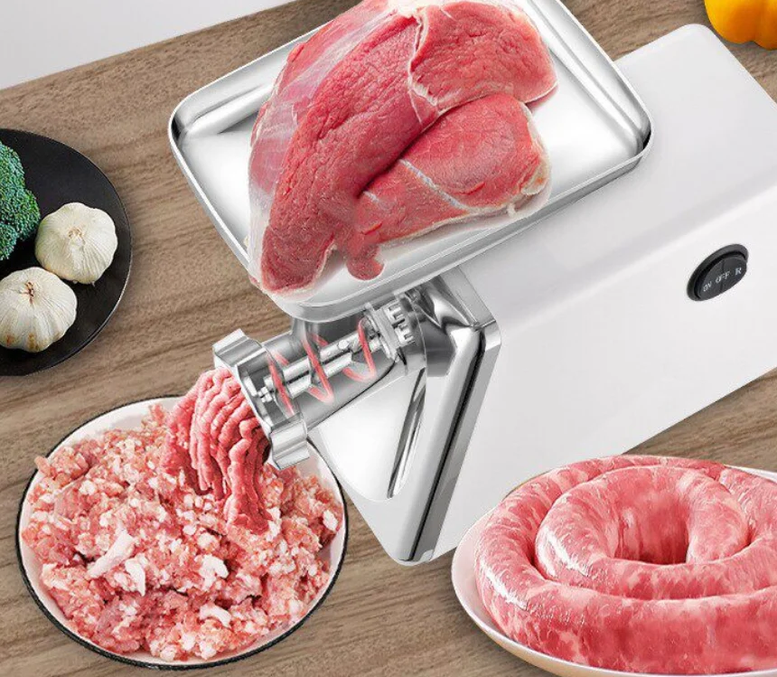 Factory Direct Sales ABS Plastic Housing Stainless Steel Electric Meat Grinders Slicers Machine Meat Grinders
