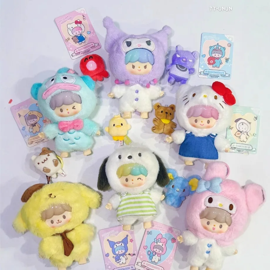

Оригинальные новые персонажи Zzoton и Sanrio Love-League Buddies серии, виниловая милая слепая коробка, коллекция кукол, игрушка, сумка, кулон, подарок