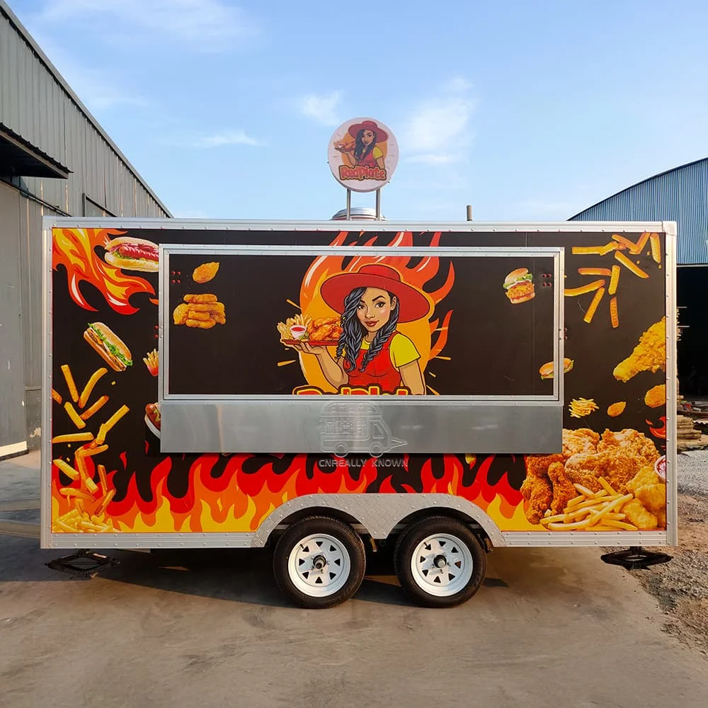 

Affordable Burger Food Truck for Sale Mobile Food Truck Fast Constructed Hot Dog Trailer With Kitchen Equipment