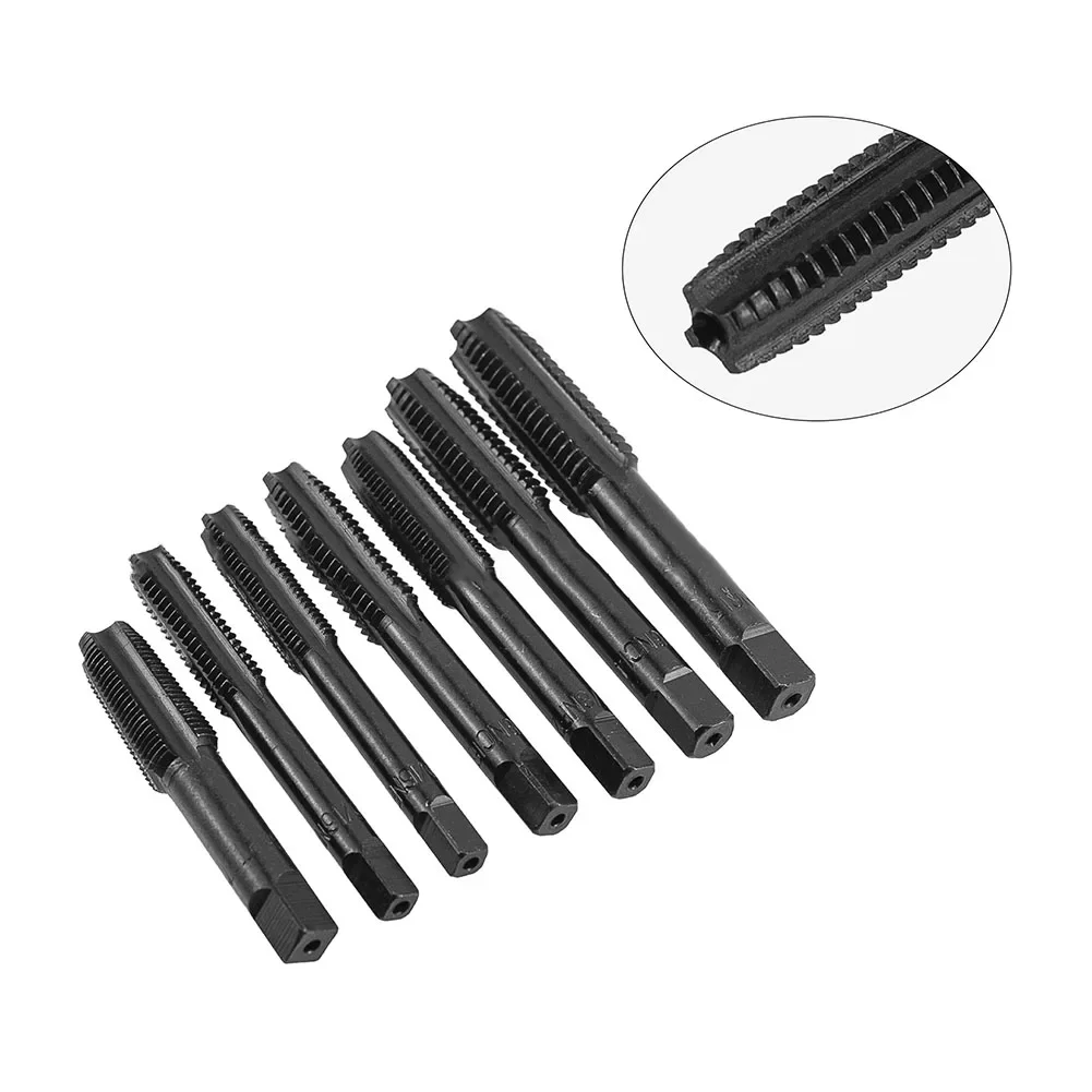 14pcs Tap Set Machine Taps Spiral Point Screw Thread Drill Bits 1/4-28NF 10-32NF 7/16-14NC 5/16-24NF Hand Tools