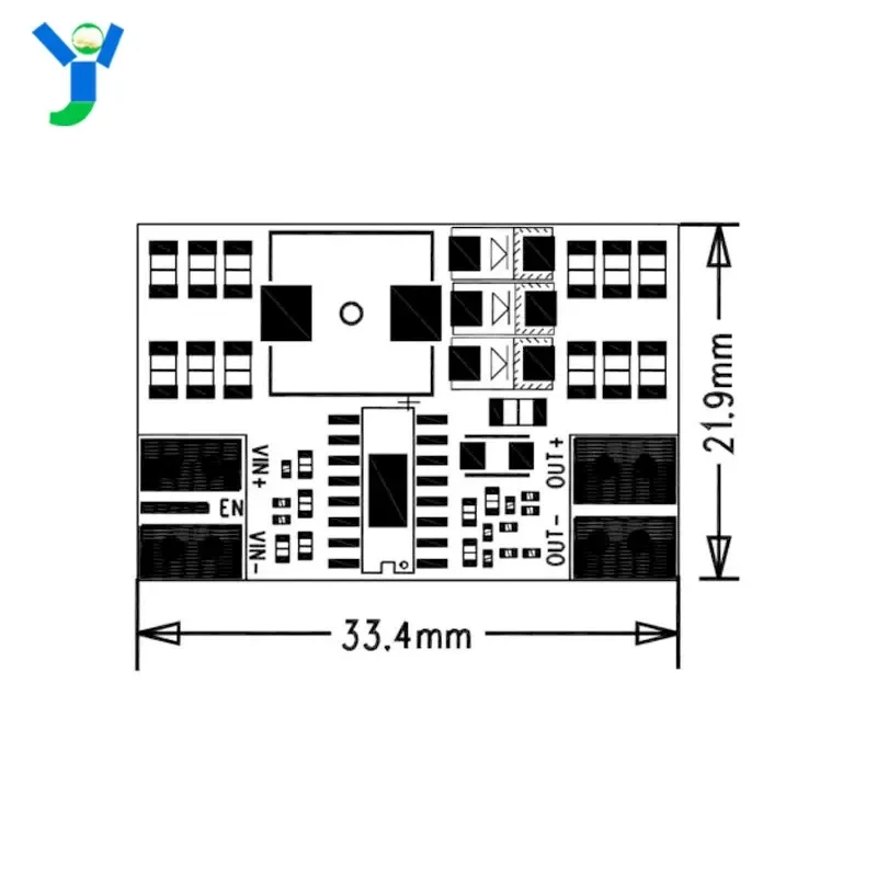 90W high power DC-DC boost board lithium battery boost module 5-15V to 12V15V20V24V high efficiency