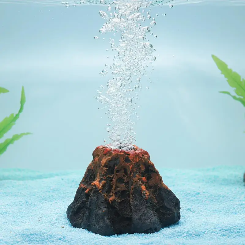 Volcano Shaped Aquarium Bubble Stone Oxygen Decor Fish Tank Ornament For Aquatic Landscape Accessories