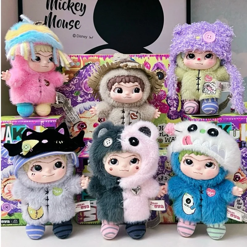 

Original Qimengdao Wakuku Gen 4 Handmade World Series Scarecrow Style Plush Keychain Blind Box Trendy Gift Toy Fans girl gift