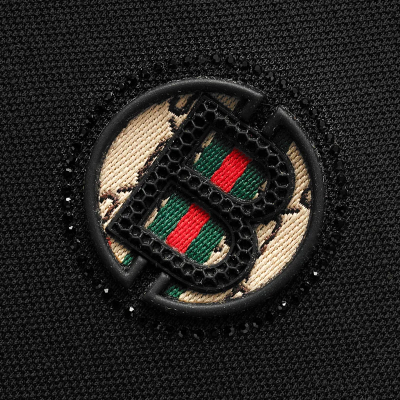 Hochwertiges Marken-Poloshirt mit kurzen Ärmeln, modisches Buchstabenprägungsdesign, Revers-T-Shirt, Sommer-Baumwoll-T-Shirt, atmungsaktiv, lässige Herrenbekleidung – Detail 26