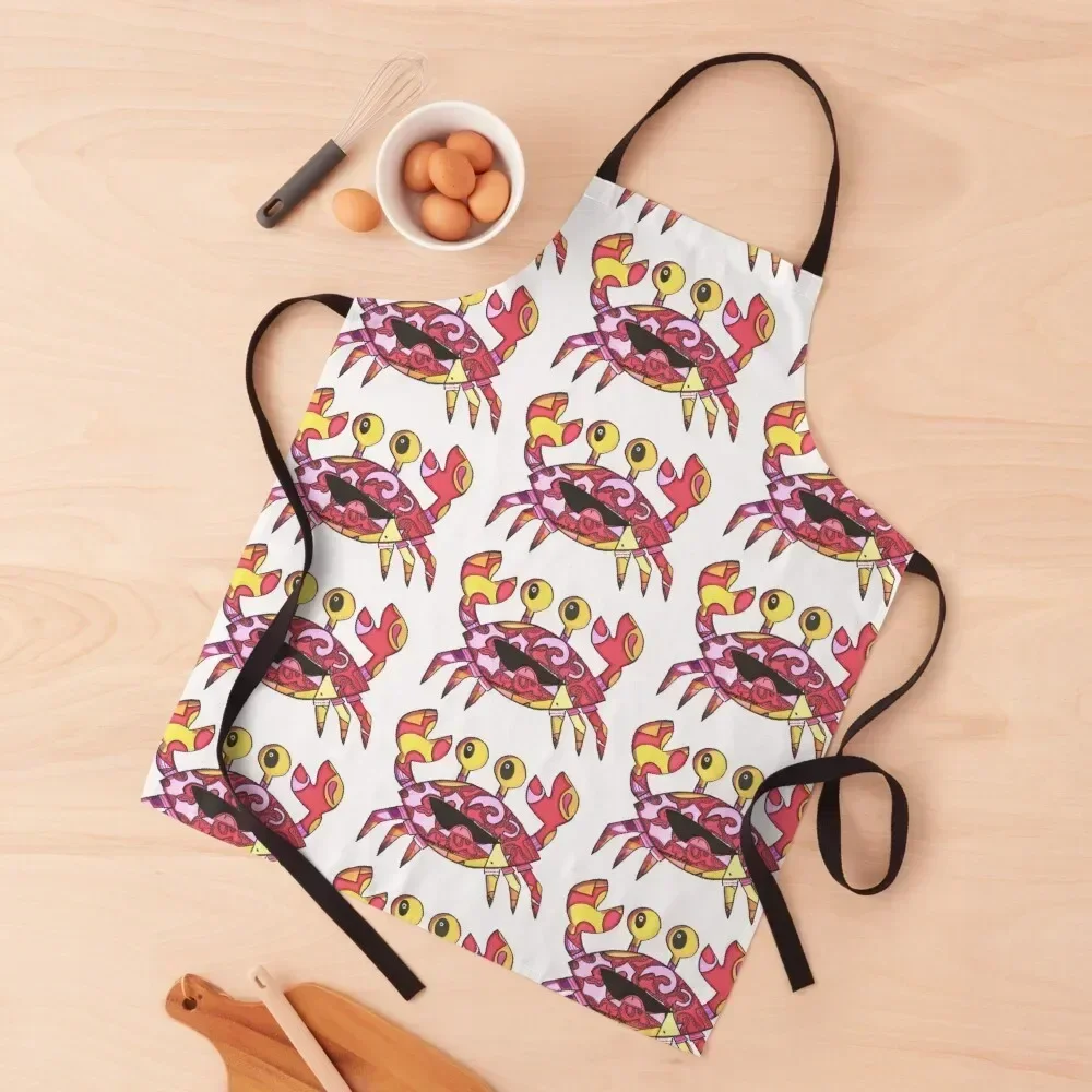 

Crab Cartoon, Crabby Apron innovative kitchen and home items For Girl Women Kitchen Men gift Apron