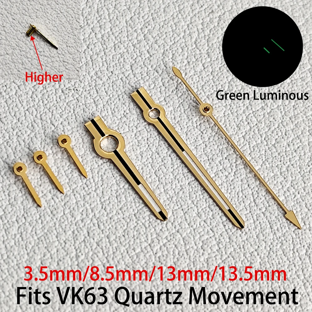 VK63 Uhrzeiger Zubehör Nadeln passend für VK63 Quarzwerk VK63 Zifferblatt Uhrenteil für Uhren Uhrzeiger Uhr für Herren – Detail 8