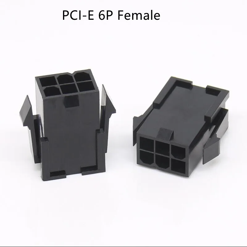 30PCS/1Lot 5557 4.2mm Black 8P 8PIN Male Plug Shell For PC Computer ATX Graphics Card GPU PCI-E PCIe Power Connector Housing