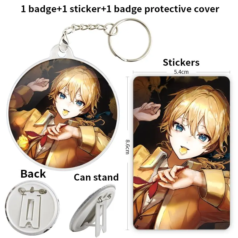 Story of Evil Evillious Chronicles Game Anime Character Soft Button Badge Brooch anchor Peripherals Pin Trinket Decoration