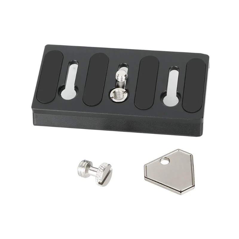 Suitable For Camera Quick Release Plate, Aluminum Mount Base With 1/4 & 3/8 Thread Screw For Tripod, Not Original