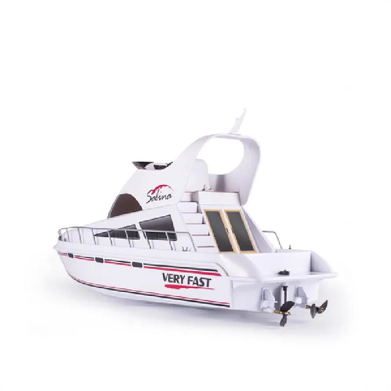 Afstandsbediening 380Dubbele motor Anti-val en slijtvast Water Multiplayer Competitieve simulatie Luxe speedboot