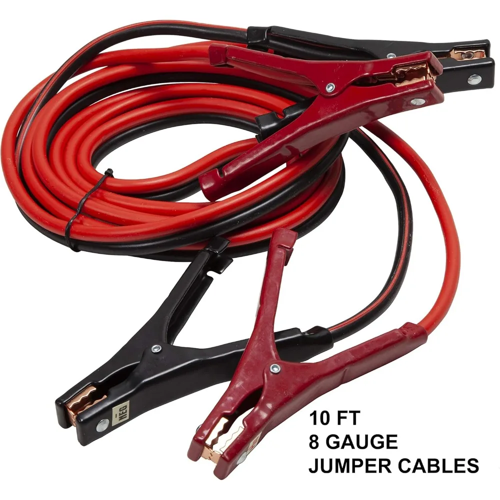 طقم ضاغط هواء للسيارة مكون من 76 قطعة مع كابلات توصيل ومصباح يدوي وأساسيات الإسعافات الأولية