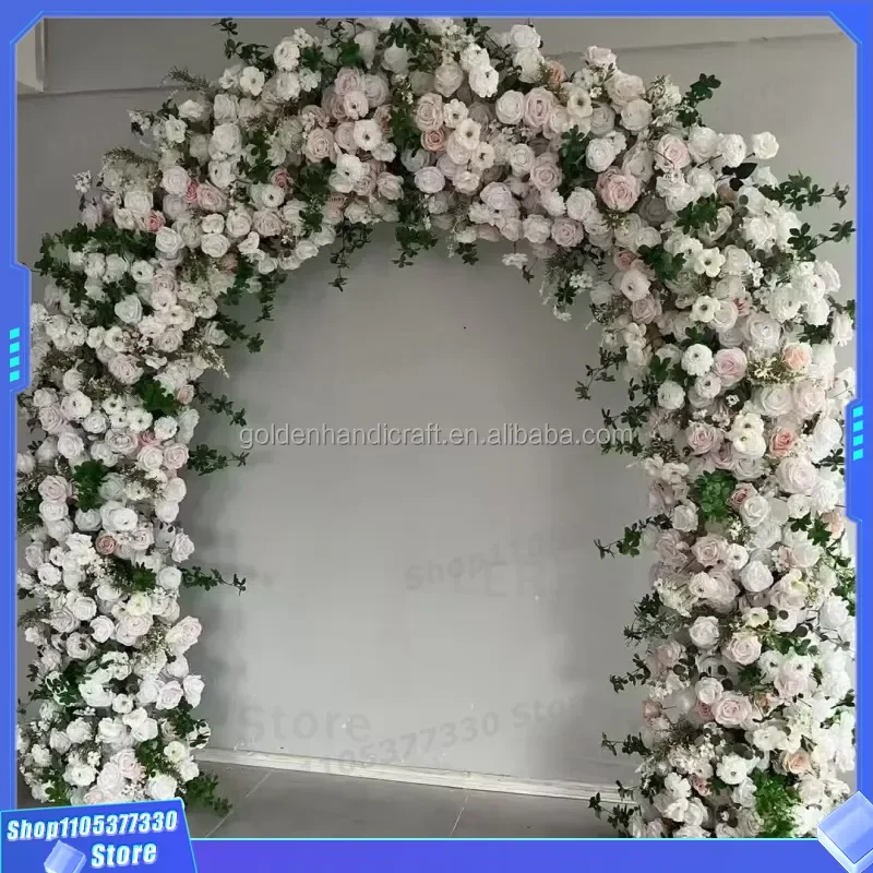 Elegant Wedding Arch Flower Arrangement New Design Stage Background Decoration for Proposal Ceremony Party Event Decor