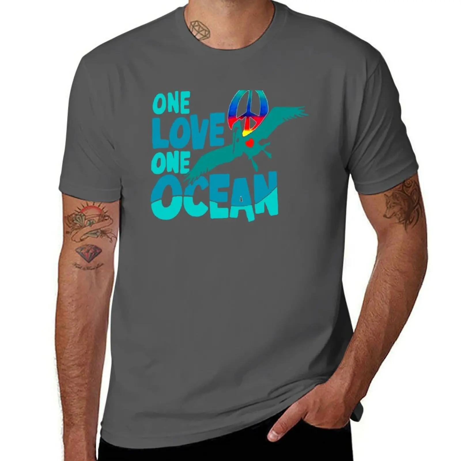 

One Love One Ocean T-Shirt t shirts for man slim fit t shirts for man graphic tees T-Shirt