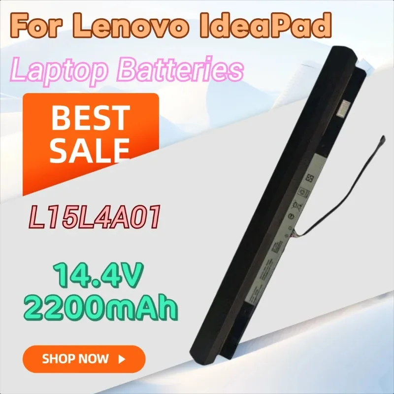 

New L15L4A01 L15S4A01 L15M4E01 Laptop Battery 14.4V 2200mAh for Lenovo IdeaPad 300 100-14IBD 15ISK 17ACL 17IKB B50-50 B71-80