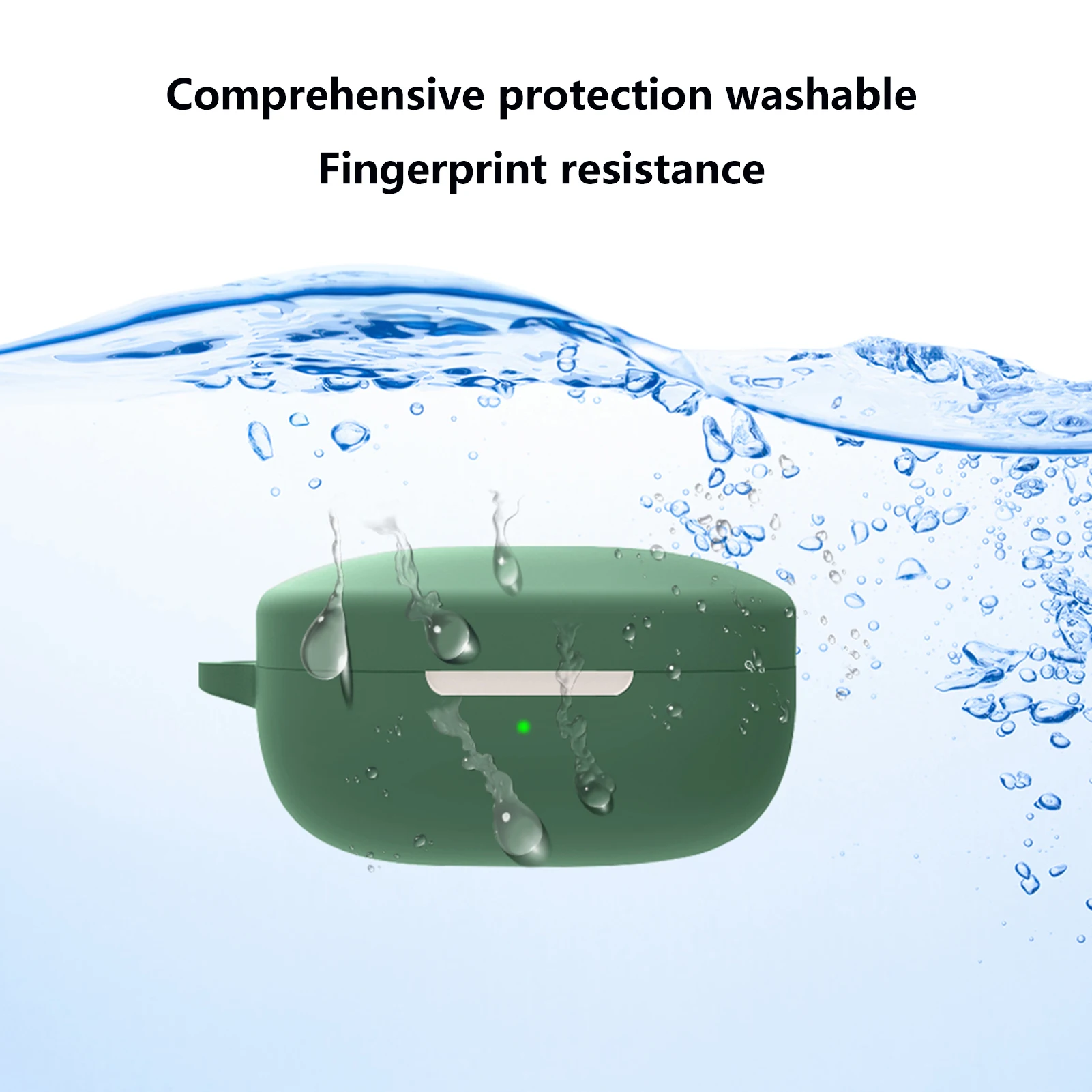 Ốp Tai Nghe Nhét Tai Ốp Lưng Bảo Vệ Cho QCY T13 Tai Nghe Chống Sốc Da Vỏ Sạc Hộp Dành Cho QCYT13 Phụ Kiện Có Móc Treo