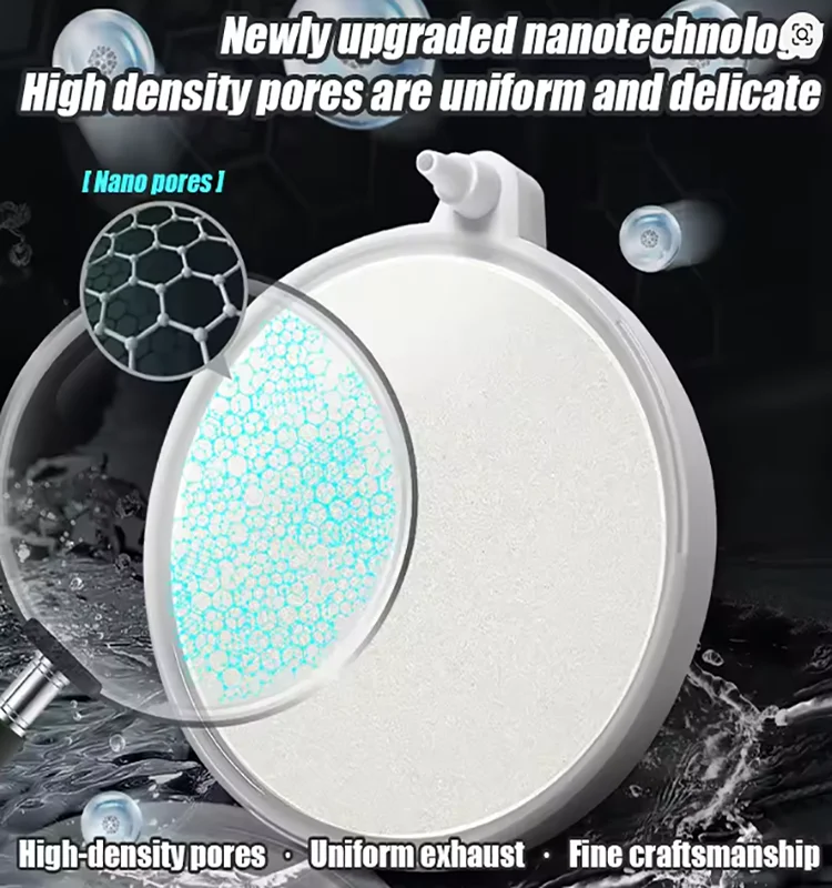 Aquário de aeração pedra bolha fabricante mini bomba oxigênio nebulização disco ar tanque aquático aromaterapia difusor acessórios do tanque peixes