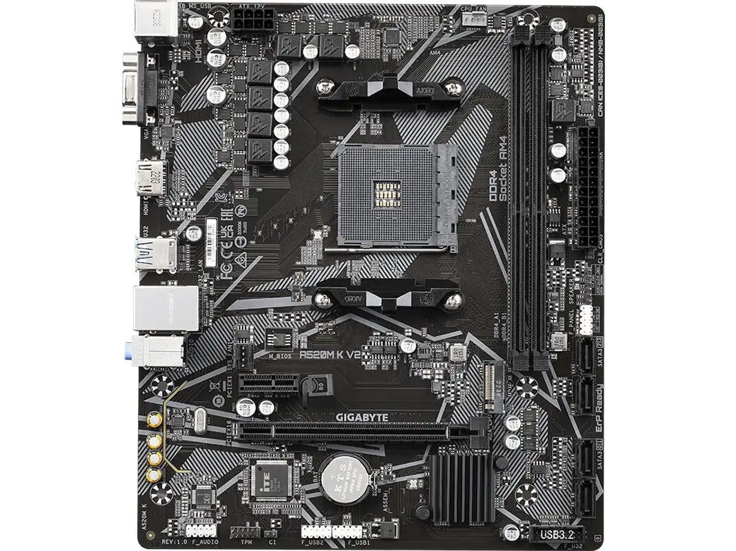 For Gigabyte A520M K V2 Main Board AM4 General AMD Main Board