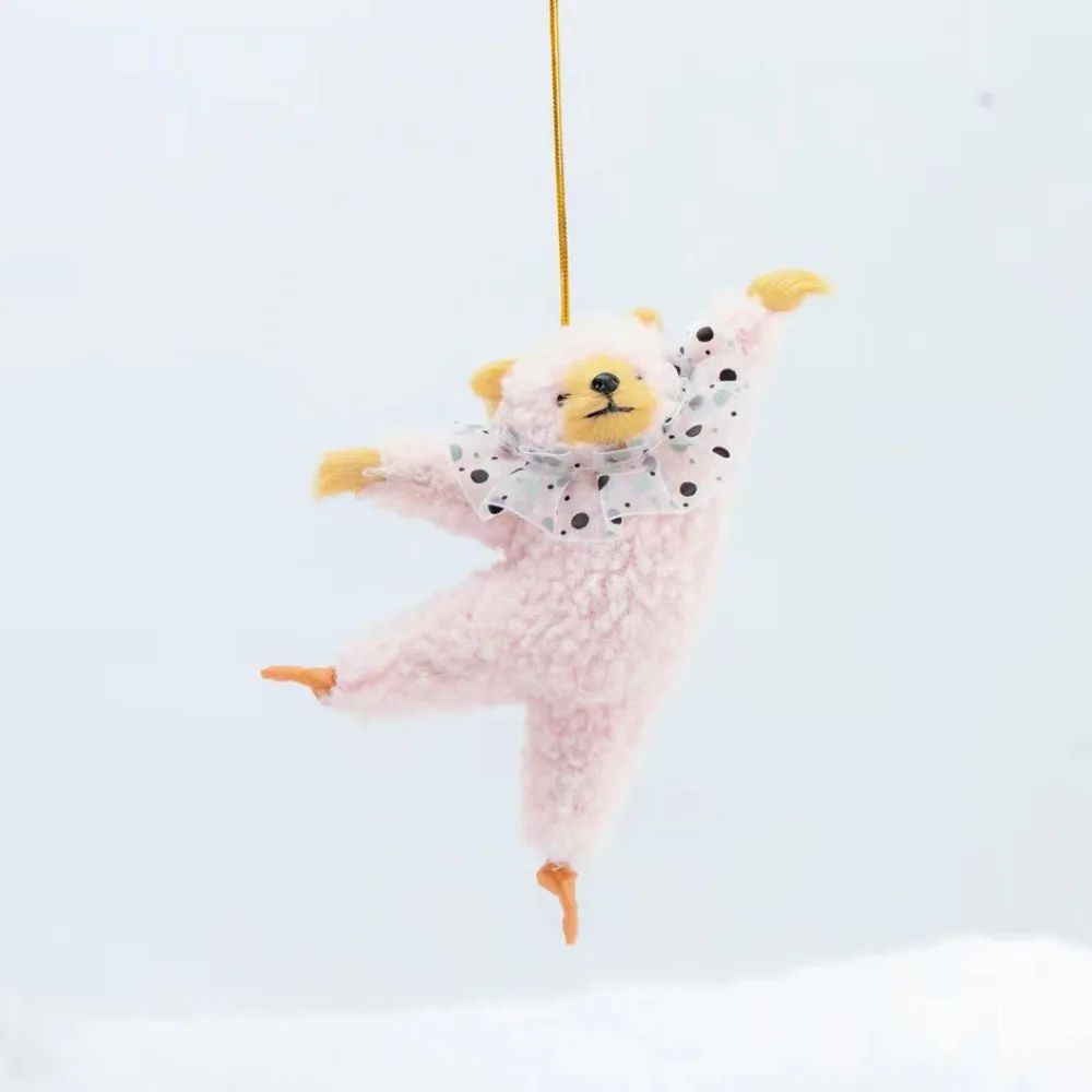 

Cute Cartoon Pendant Ballet Bear Multipurpose High-quality Cute Bear Pendant Birthday Gift Dancing Bear Plush Doll Kids