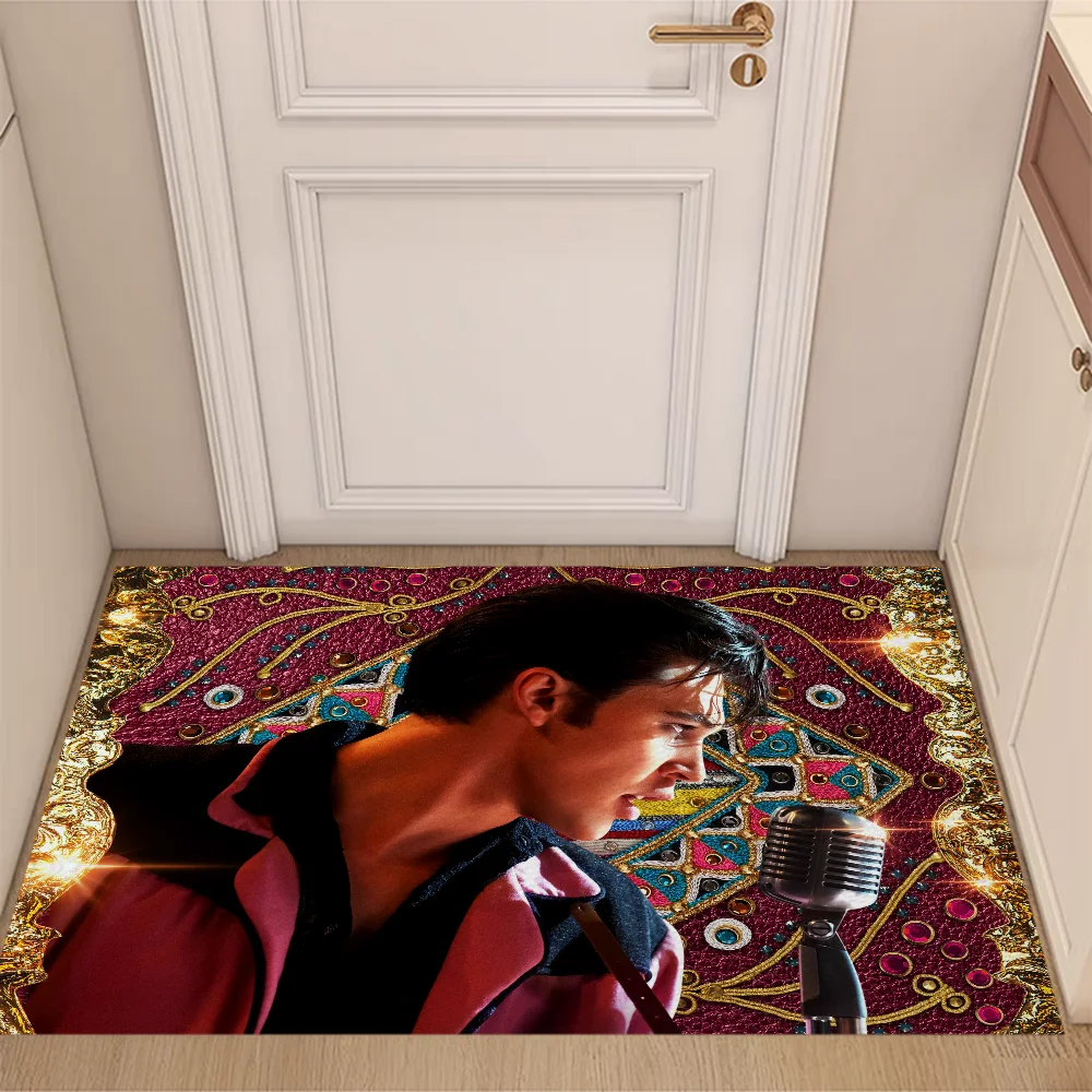 Elvis Bath Rug Mat Door Floor Mat for Hallway on the Floor Carpet in the Bedroom Mats Outdoor Doormat Entrance Door House Custom