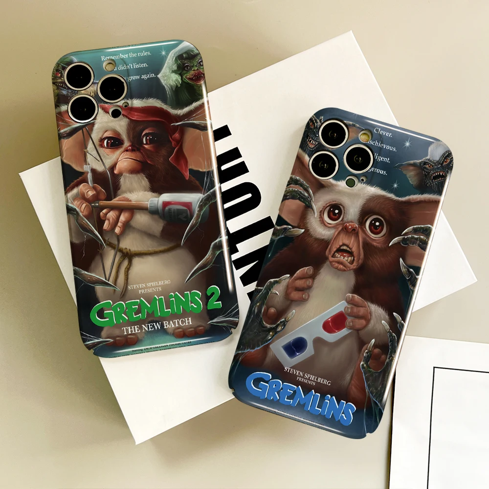 Gremlins Film Phone Case For IPhone 16 15 14 13 12 11 Plus Pro Max Mini Glossy HD Hard Cover Film Shell