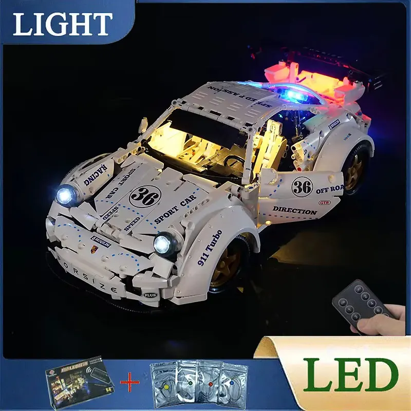 RC-スポーツカー用テクニカルビルディングブロック,LEDライトキット,日曜大工,qc016