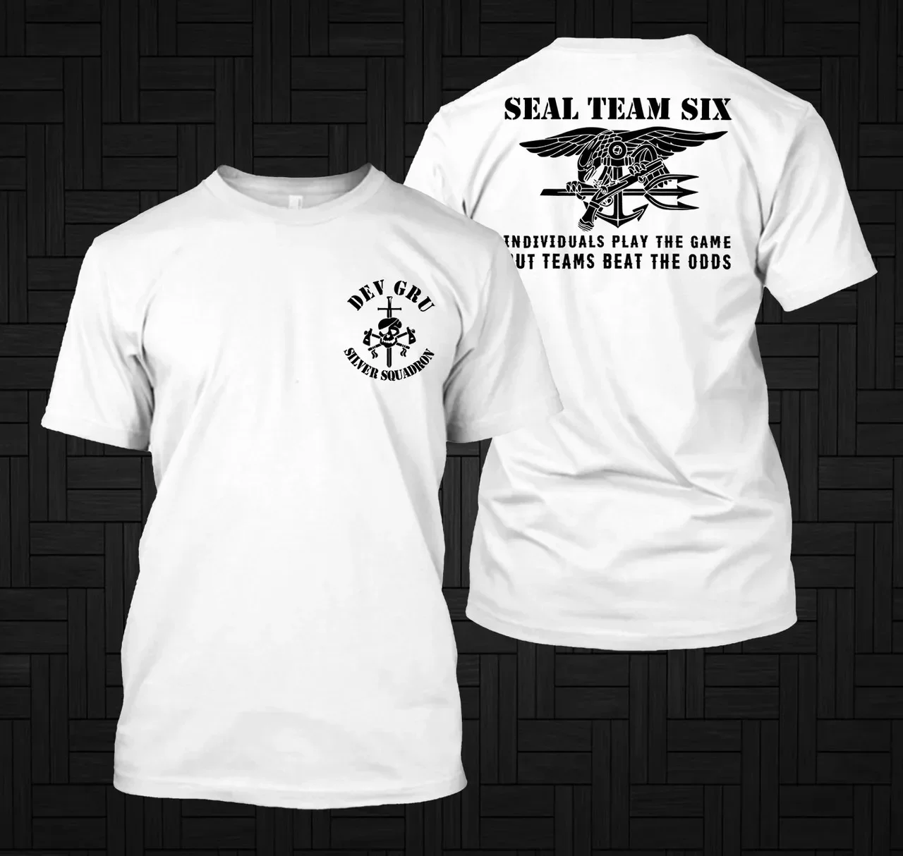 Naval Seal Team 6 Six Devgru Silver Squadron T-Shirt 100% Cotton O-Neck Summer Short Sleeve Casual Mens T-shirt Size S-3XL