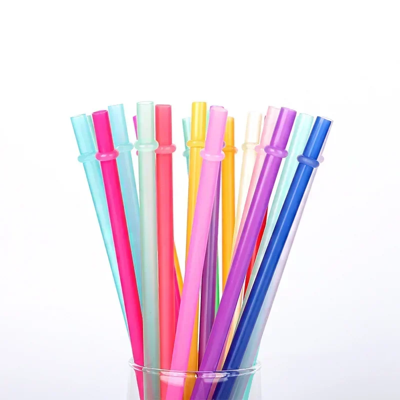 Reusable Hard Plastic Straws for Tumbler Mason Jars Drinking Straws with 1  Mixed Colours Cup Accessories