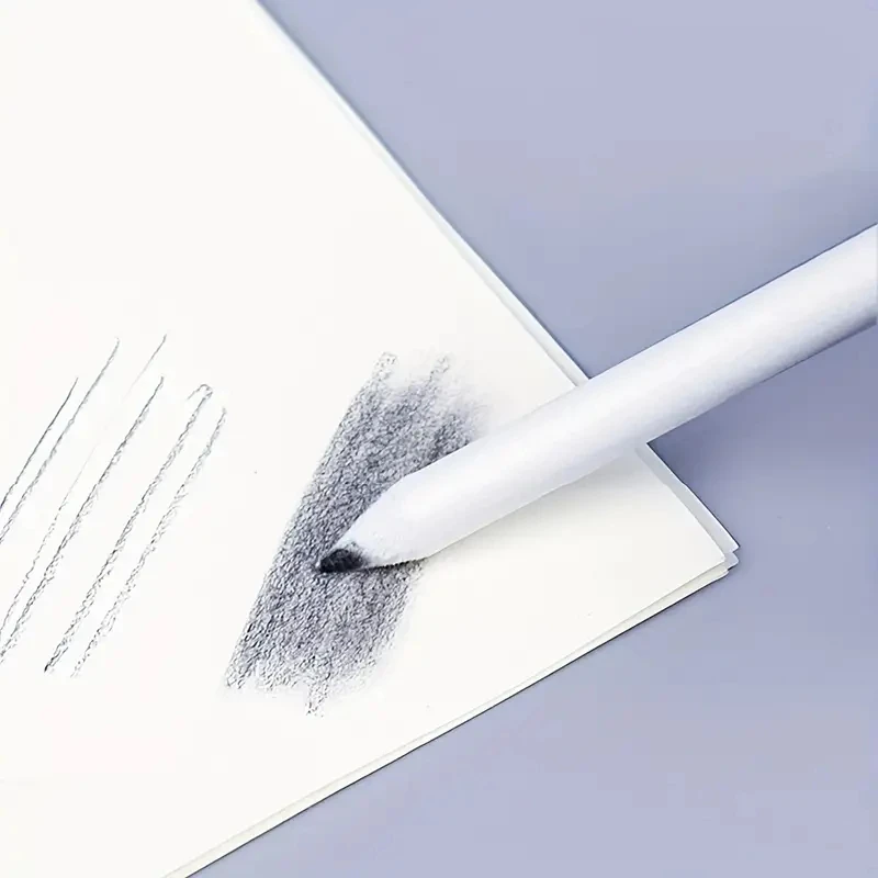 لوازم فنية أداة رسم جذع ورق الأرز رسم مزدوج الرأس لطخة عصا مزج قلم رسم أبيض رسم قلم رصاص