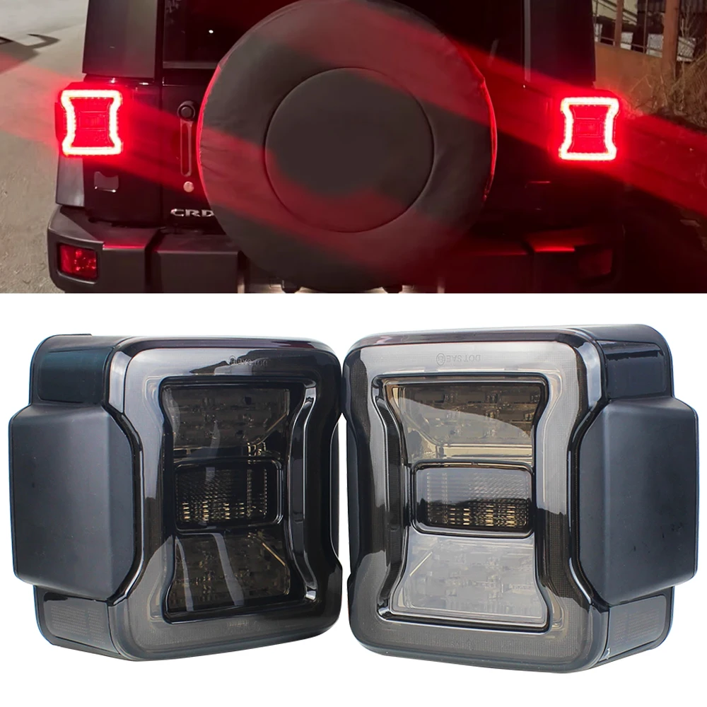 LED Tail Light for Jeep Wrangler JK 2007-2018 Taillight Assembly Rear Lamps Brake Reverse Light Daytime Running Lights