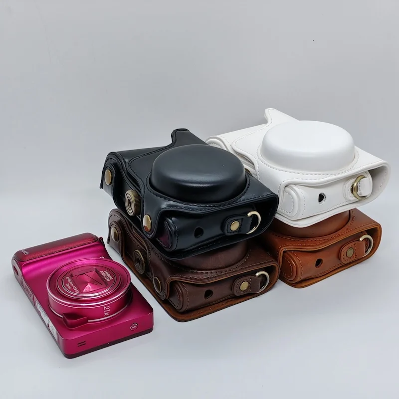 PU Leather Case Grip Bag For Samsung Galaxy Camera GC200 EK-GC200 GC100 EK-GC100 GC110 GC120 Full Body Cover