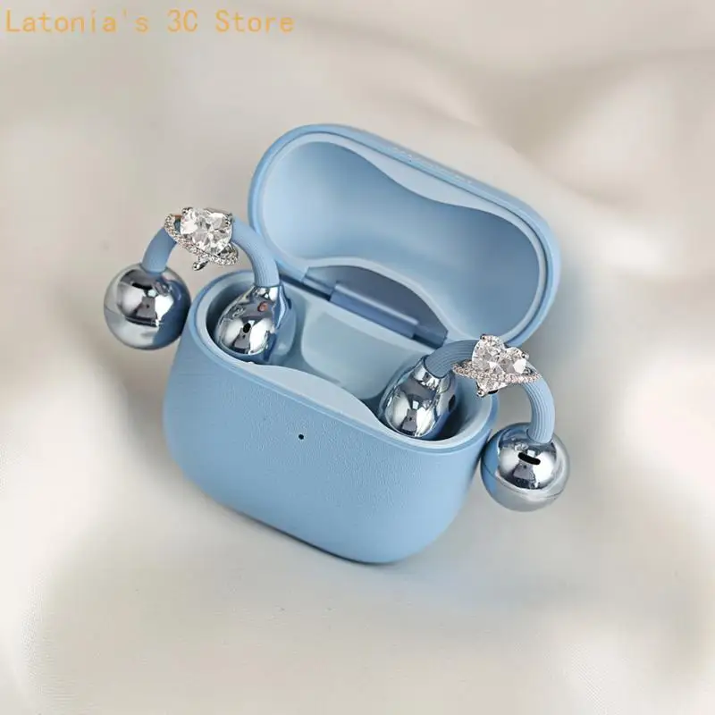 1 Paar schicker Ohrclip mit Zirkon-Akzent für Freeclip 1 2 Kopfhöreraufsätze, elegantes und sicheres Design, Clip-on-Charm X3UB – Detail 9