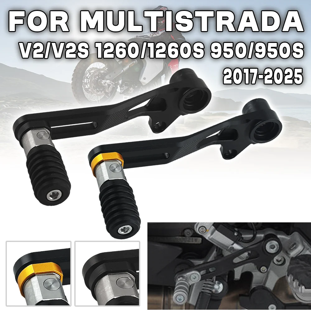 

For Ducati Multistrada 950 950S 1260 1260S V2S V2 Motorcycle Gear Shift Lever Adjustable Folding Gear Shifting Quick Shifter Rod
