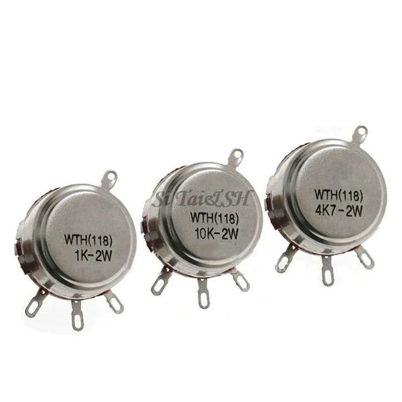 1 set WTH118 Kit fai da te parti 2W 1A Potenziometro 1K 2.2K 4.7K 10K 22K 47K 100K 470K 1M