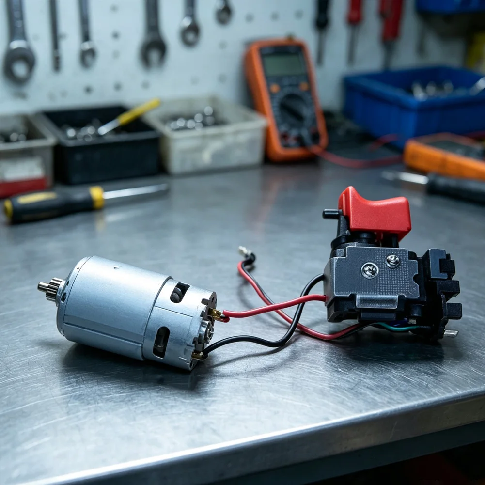 OEM Compatible For Switch and Motor Replacement Part Designed Specifically for Bosch For GSR120-LI Power Screwdriver
