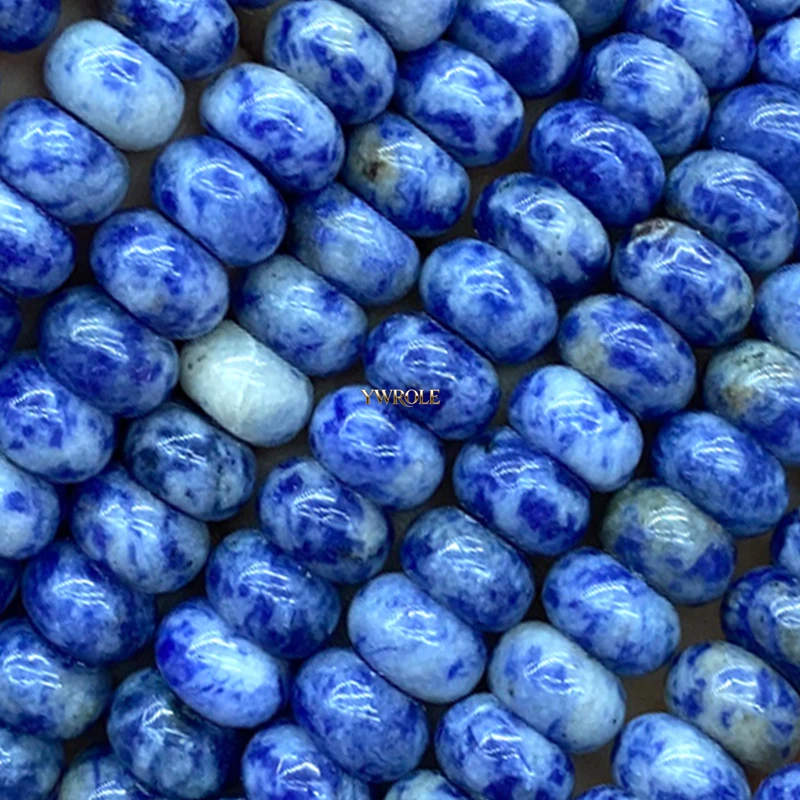 6x10mm Wheels Natural Stone Yellow Chalcedony Loose Spacer Beads for Jewelry Making Diy Bracelet Charms Accessories 15'' - view 3