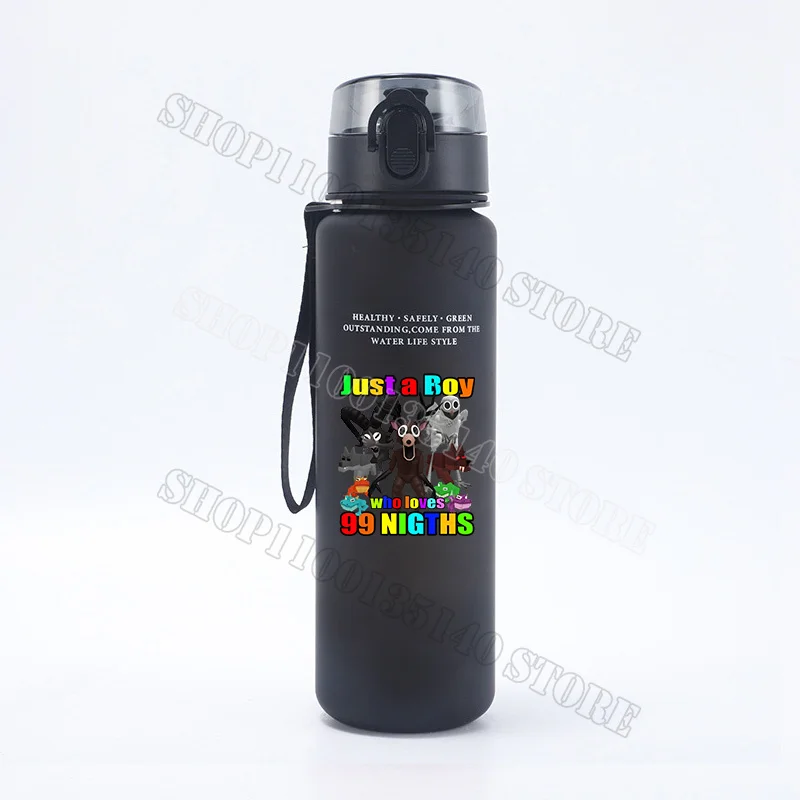99 ليلة في الغابات الرياضة زجاجة ماء 650 مللي الرعب نمط متجمد كوب المحمولة الصالة الرياضية السفر شفافة مانعة للتسرب شرب زجاجات #6