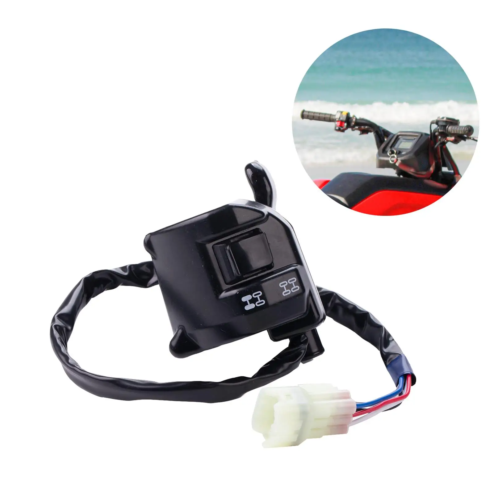 

707000595 Ручка переключателя дроссельной заслонки, черные аксессуары, запасные части для