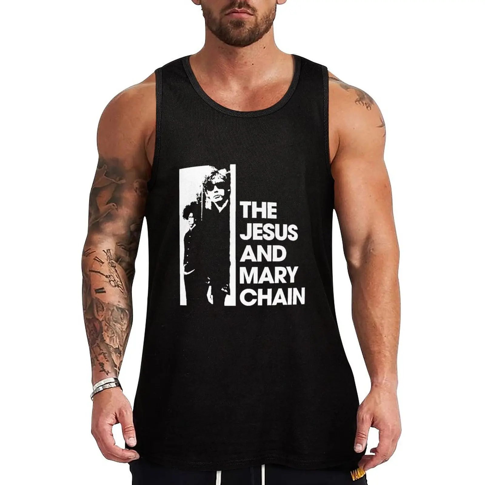 Camiseta sin mangas JAMC Jesus and Mary Chain, camiseta sin mangas para trabajo, resistente y utilitaria