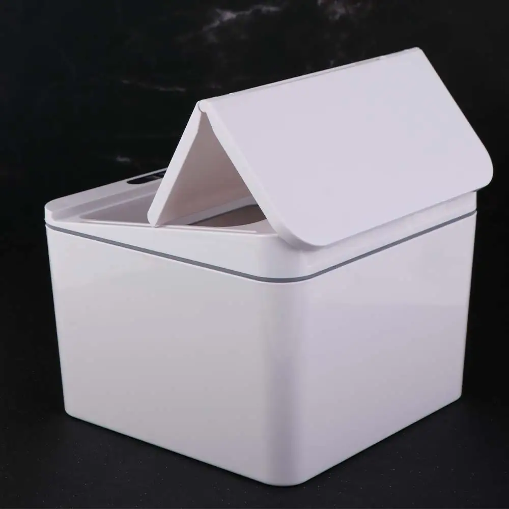 

With Lid Electric Sensor Trash Can 4L Storage Automatic Sensor Smart Trash Can Desktop Design Portable Design
