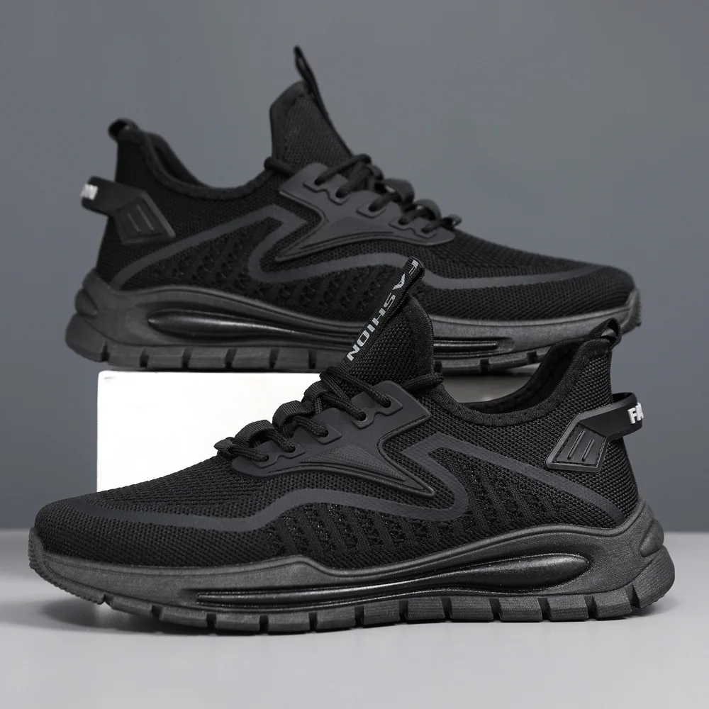 

Breathable Mesh Men's Summer Shoes 2025 New Stylish Solid Color Soft Sole Running Casual Sports Versatile