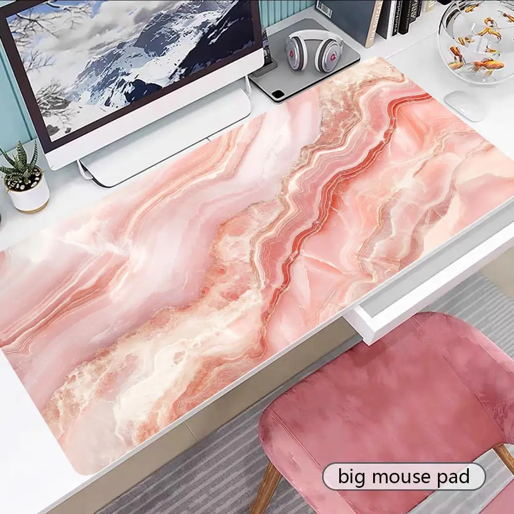 

Marble Mouse Pad Gamer Keyboard Mouse Mat Rubber Cartoon Big Motbook Computer PC Mousepad