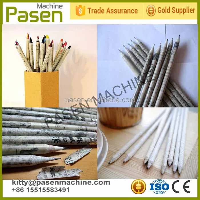 Offre spéciale Machine de fabrication de crayons en papier recyclé Machine à crayons de journal Machine à crayons de journal à déchets