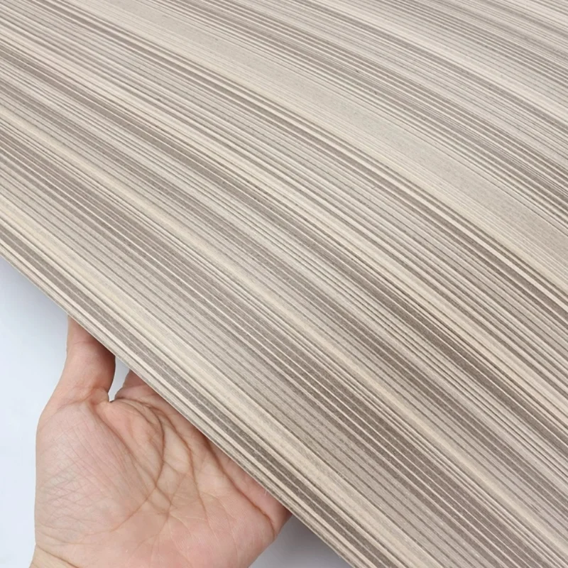 High-end stripe Stacked Wood Technology wood veneer ,L:2.5Meterx58cm T:0.5mm Home Decoration KT board veneer Wooden Craft CX3203
