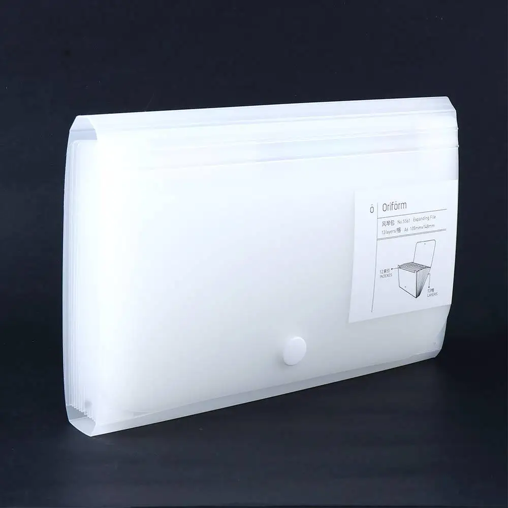 A6 Size Accordian File Paper Holder Bill Folders Filing Box File Folder Expanding Wallet Receipt File Document Organizer